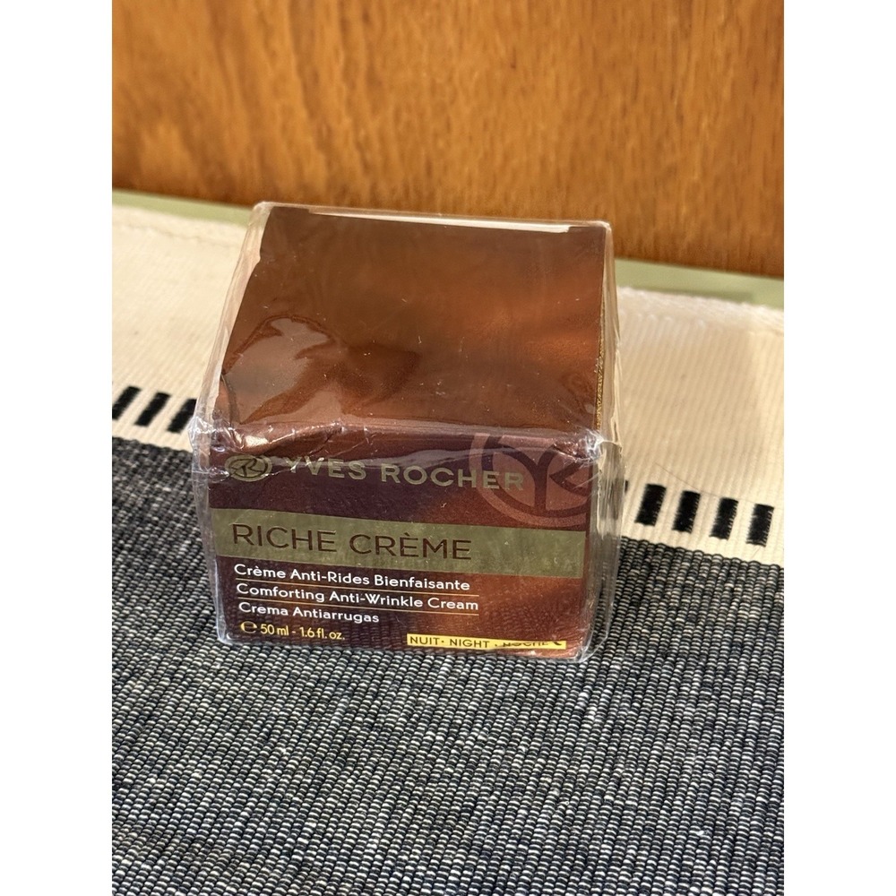 New in Sealed Box Yves Rocher Riche Crème Anti-Wrinkle Night Cream 1.6 fl. oz.